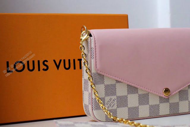 lv女包 Pochette Félicie鏈條小挎包 N60235 lv斜挎女包  lvqb1334